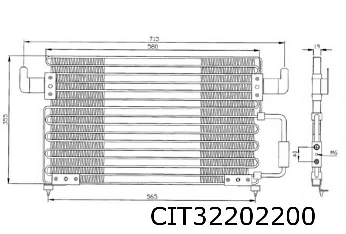 Condenseur climat. XM 9.93-