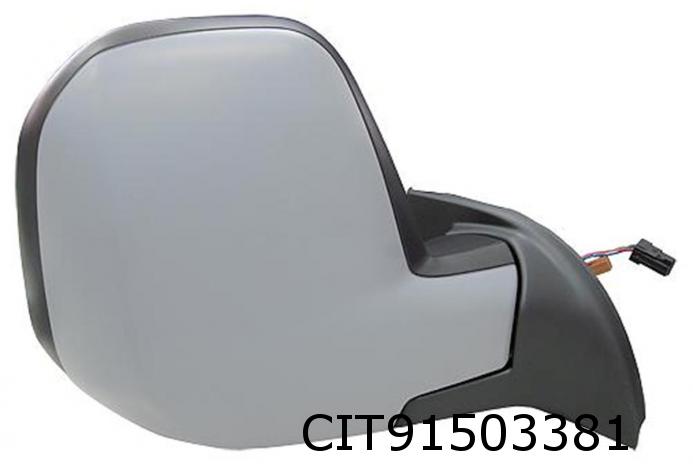 Rétroviseur extérieur Berlingo / Partner III gauche électrique, coquille à paindre