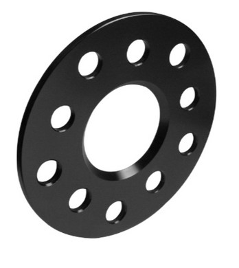 Entretoise ALU    5mm LK 100/5+112/5 NLB 57.1 noir anodisé