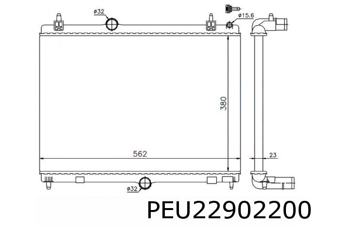 Radiator, engine cooling