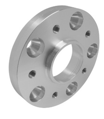 Distanzscheibe 25mm 5x112 66.5 aus Alu mit System 4 - Festverschraubtes System mit 2-facher Zentrierung und Schraubgewinden