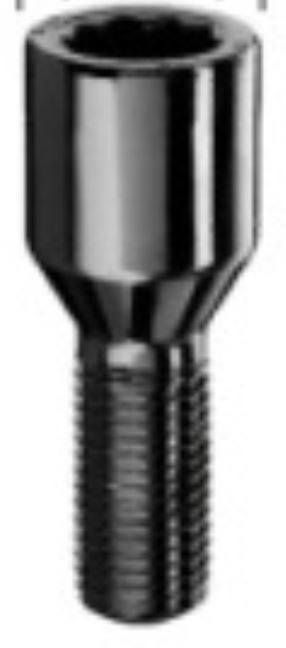 Boulon de roue M14x1.5 Cône 60° SW-Étoile L-38 schwarz