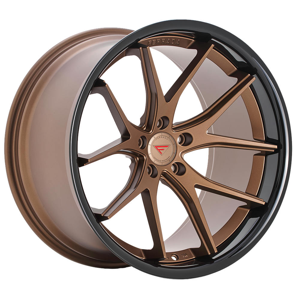 FERRADA FR2 Matte Bronze / Gloss Black Lip 8.5x19 66.6 60° Kegel