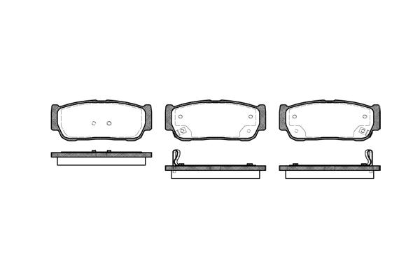 BremsklÃ¶tze Kyron / Rexton / Rodius hinten
