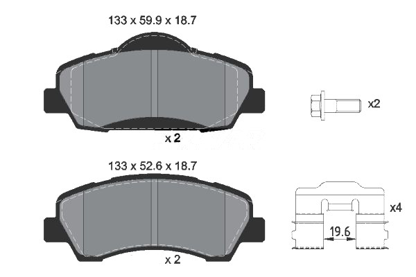 REMBLOKSET 4 WD1