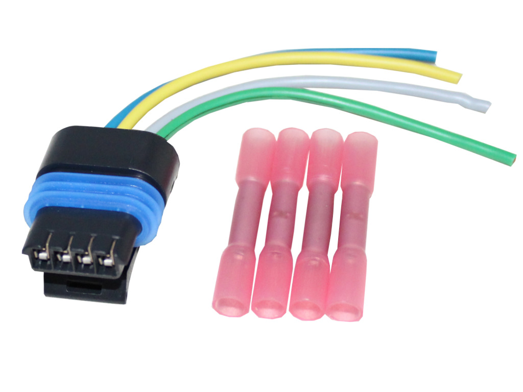 Kit de réparation connecteur électronique, 4 fils pour capteur de pression de la tubulure d´admission, moteurs au ralenti, capuchon d´étranglement