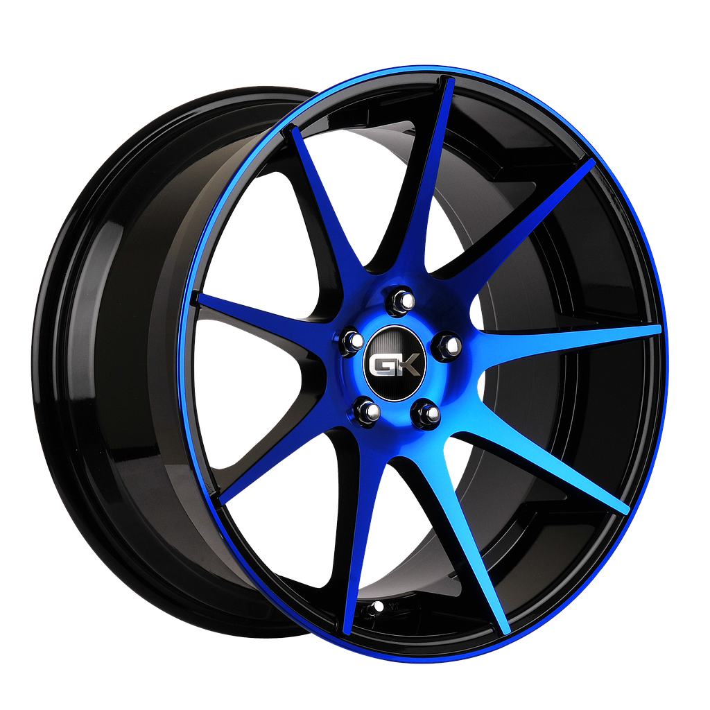 GK 509 Gloss Black / Blue Anodized 8.5x19 72.6 60° Kegel
