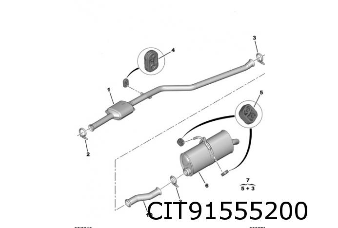 Berlingo II / Partner II (1.9D DW8B) catalyseur