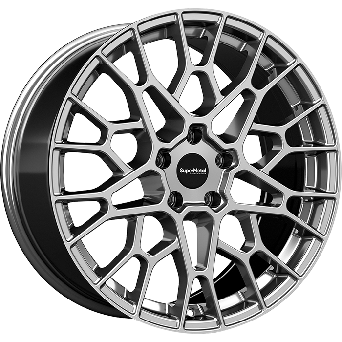 SuperMetal CELL Hyper Silver 9.0x20 ET25 5x112 72.6