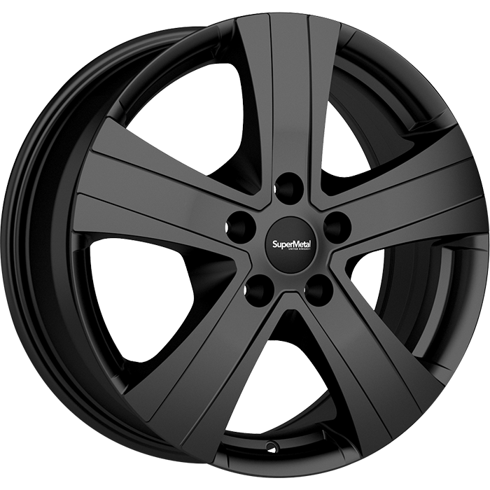 SuperMetal HAMMER Matt Black 6.5x16 ET65 5x130 78.1