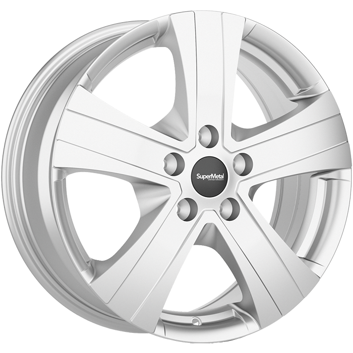 SuperMetal HAMMER Silver 6.5x17 ET60 5x160 65.1