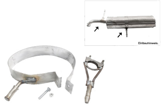 Supporto nastro per scarico posteriore C4 / .308