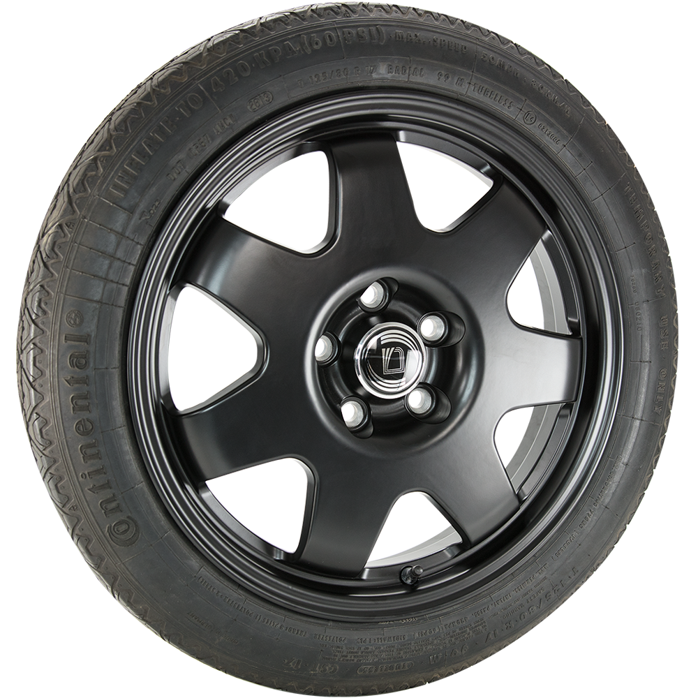 DIEWE Notrad 125/80R17 schwarz matt 4.0x17 ET10 4x100 54.1