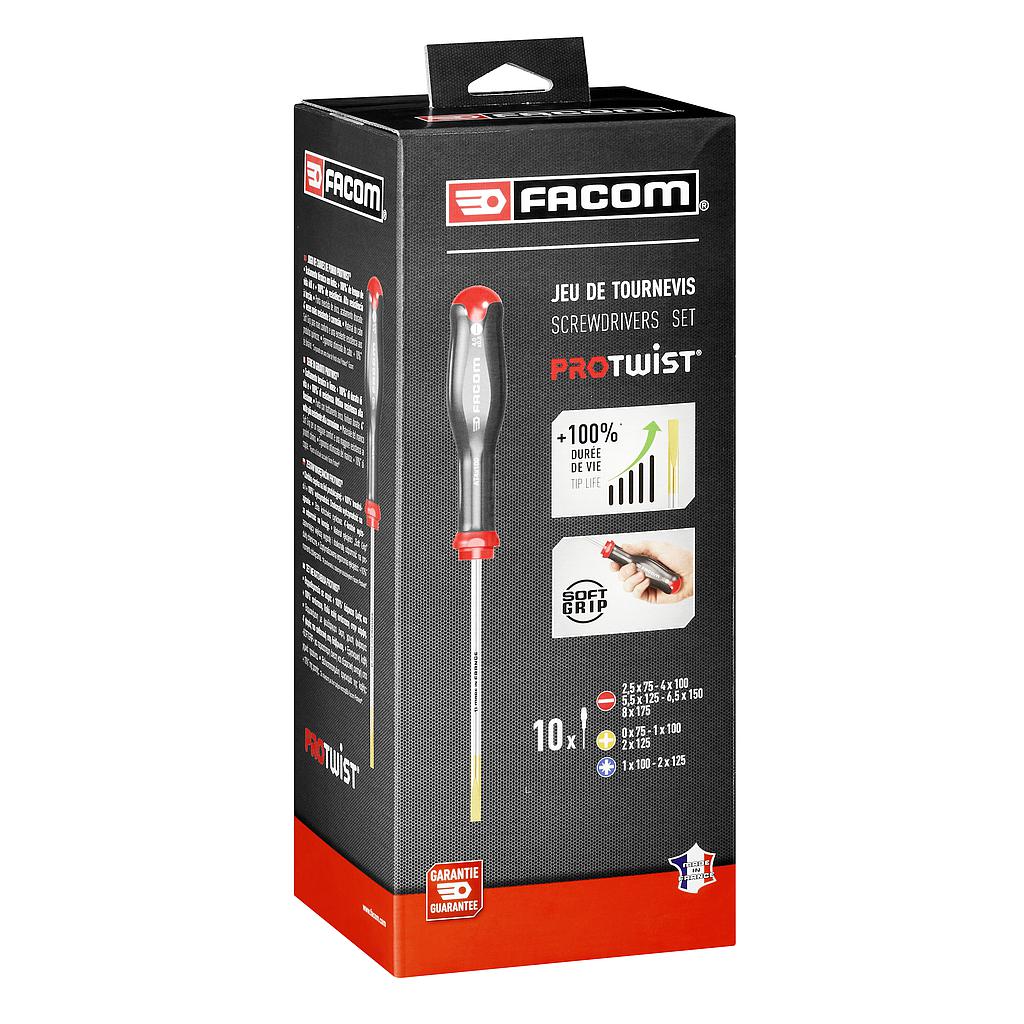 FACOM Schraubendreher-Set 10-Tlg.