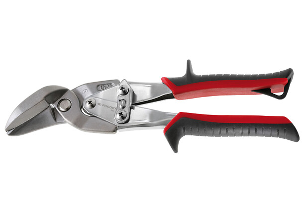 FACOM Blechschere Mit Uebersetzung Rot Links