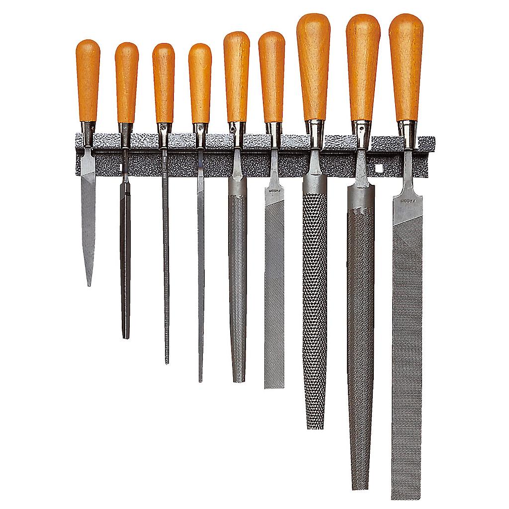 FACOM Raspeln Holzheft Hieb 1-2, Satz, 9-Tlg