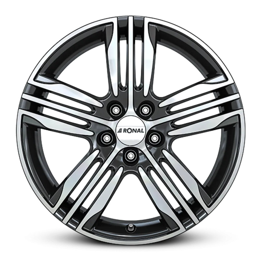 RONAL R57 BLACK-FRONT CUT 7.5x17 ET35 5x112 76.0