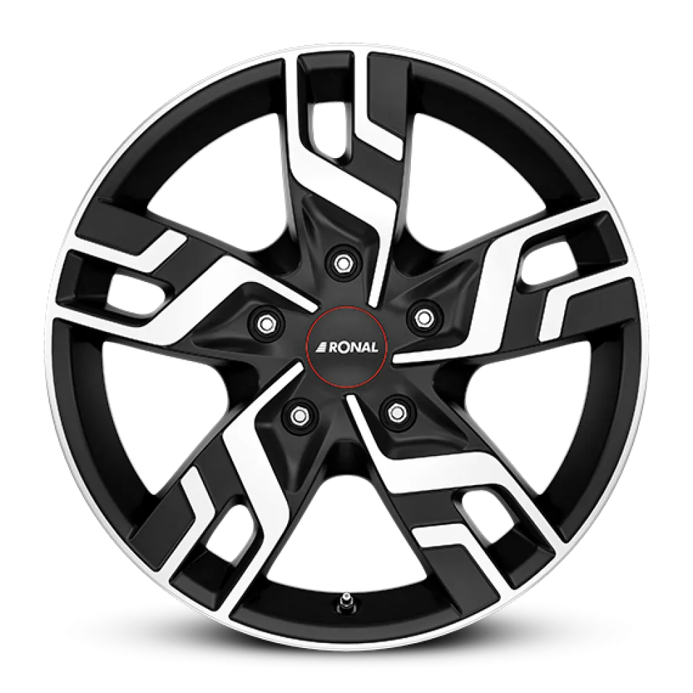 RONAL R64 JET BLACK-MATT-FRONT CUT 6.5x16 ET51 5x120 65.1