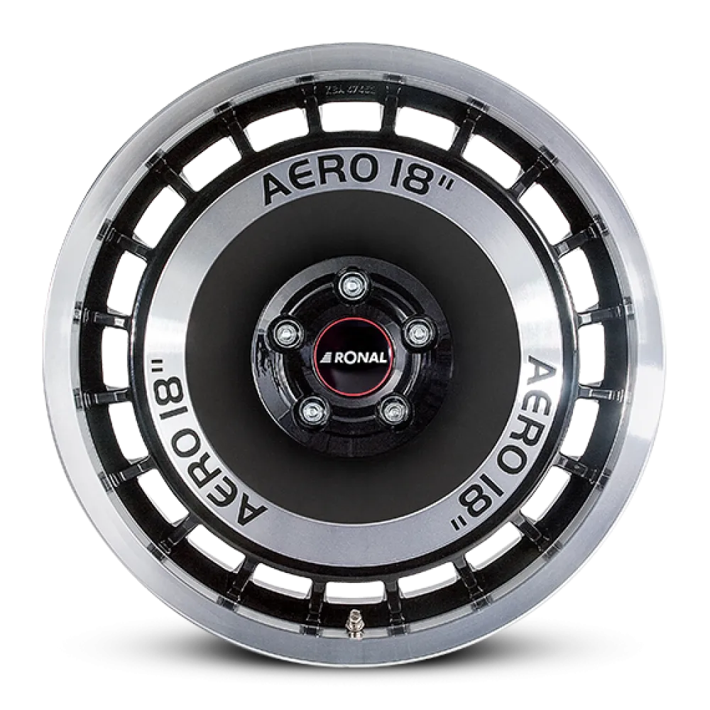 RONAL R50 AERO BLACK-FRONT CUT 8.0x18 ET35 5x112 76.0