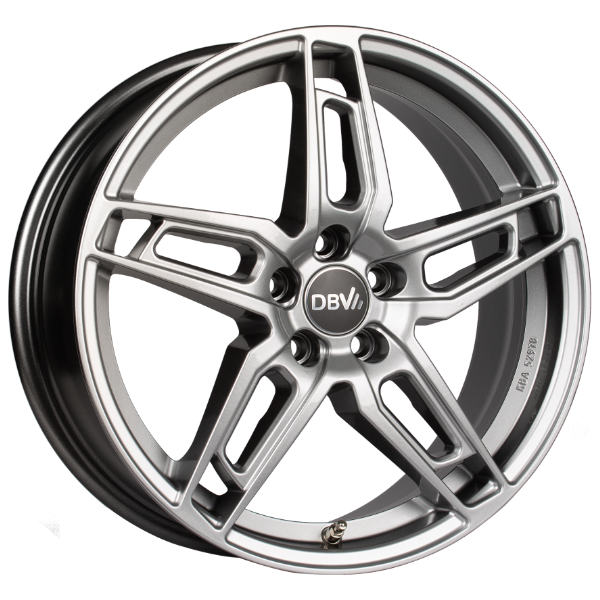 DBV 5DS 005 shadow silber 6.5x16 ET38 5x112 70.1
