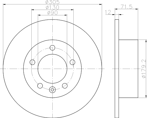 Disque de frein Master III arrière