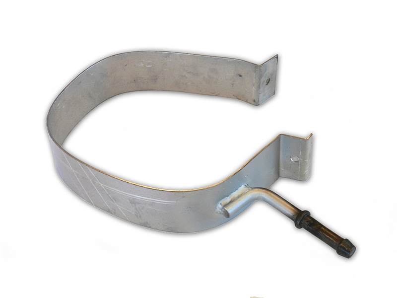 Auspuffband mit Halterungen für C4 I-III / 308 Endtopf