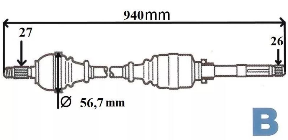 Antriebswelle rechts / Clio III 2.0 16V