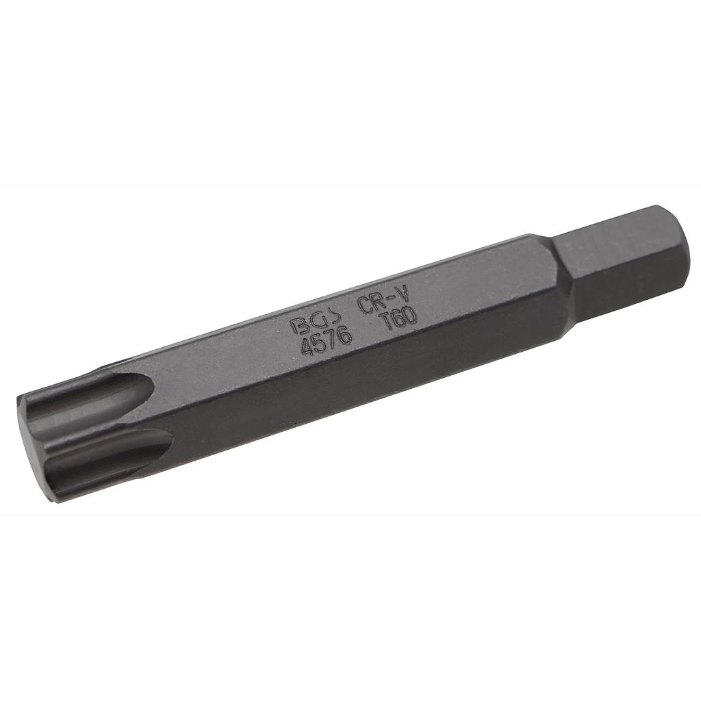 Bit | Länge 75 mm | Antrieb Aussensechskant 10 mm | T-Profil (für Torx) T60