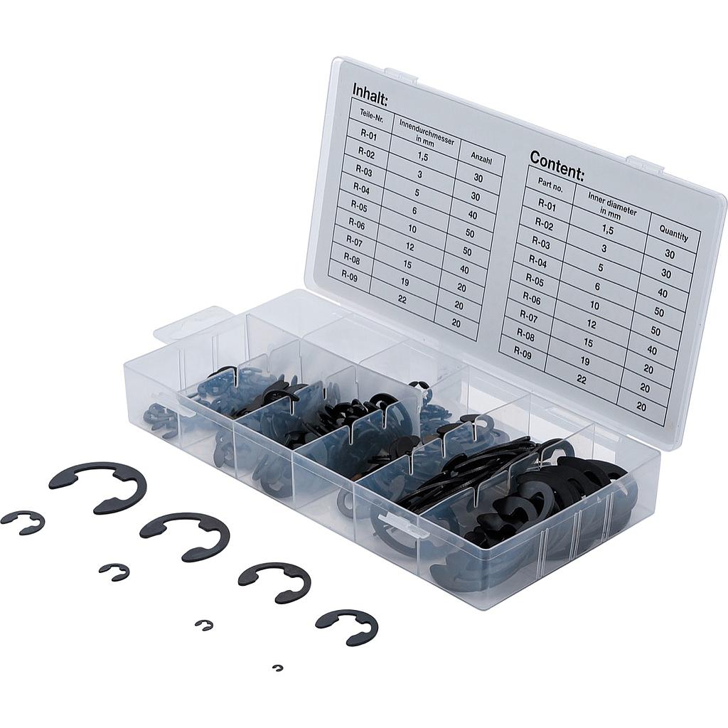 E-Sicherungsring-Sortiment | 1,5 - 22 mm | 300-tlg.