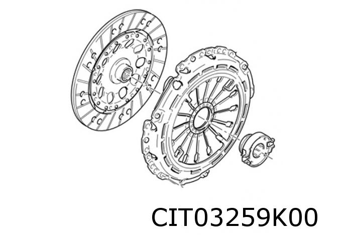 Ens. Embrayage C5/C8 2,2 HDi