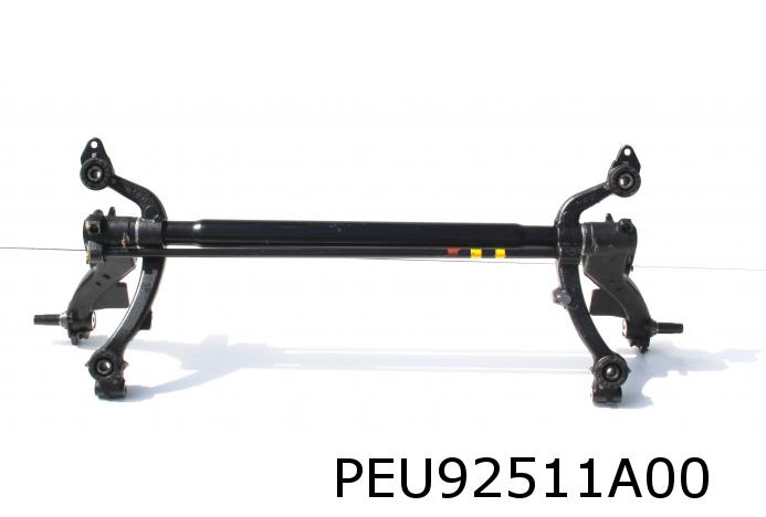 Essieu arrière complet (pour 206/206+ 3/5-portes avec frein tambour)