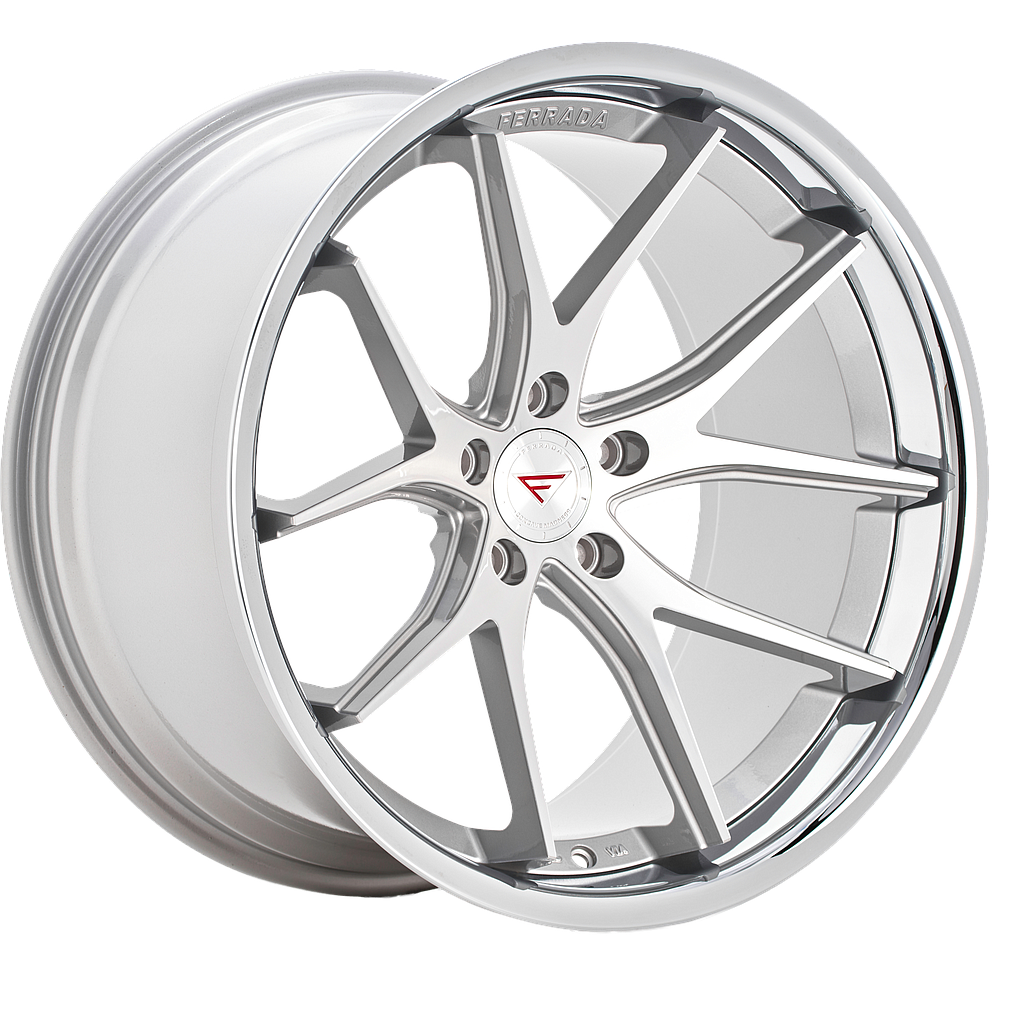 FERRADA FR2 Machine Silver / Chrome Lip 8.5x19 66.6 60° Kegel